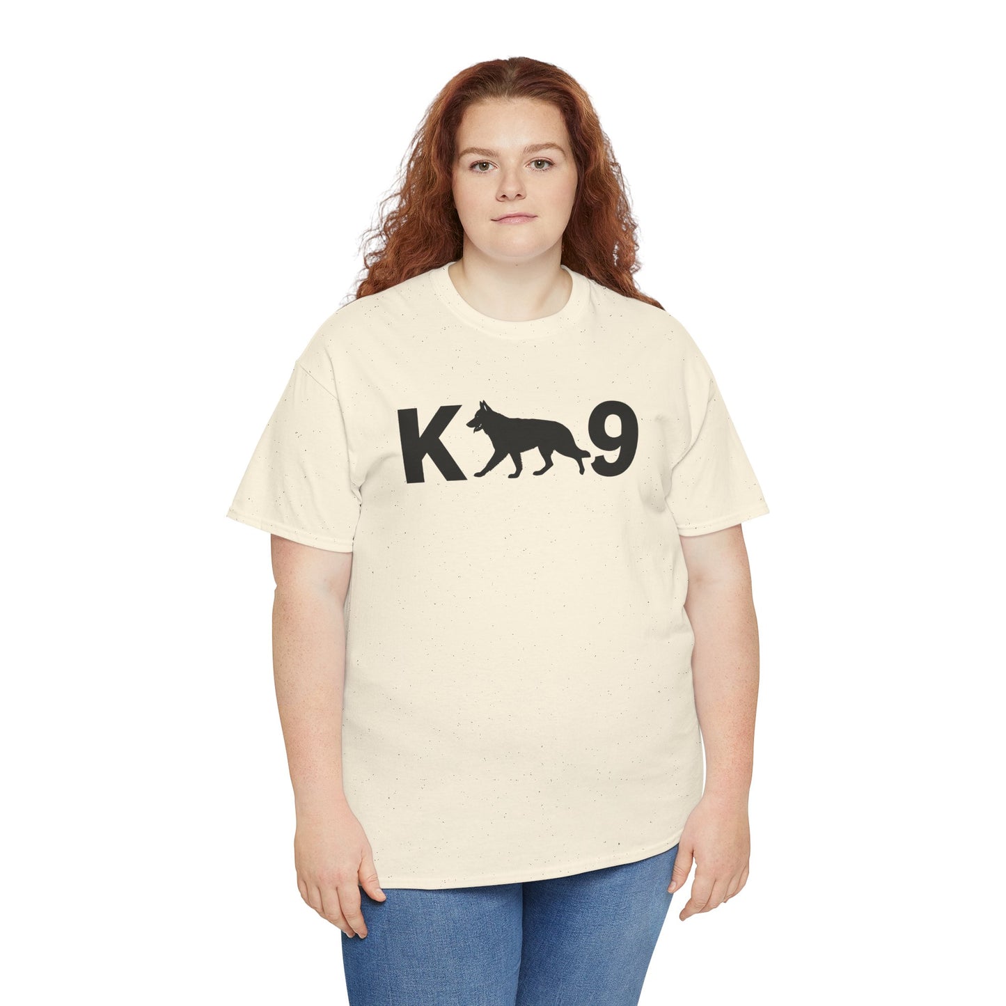 Black German Shepherd K9 Unisex Heavy Cotton Tee - Perfect for Dog Lovers, Pet Owners