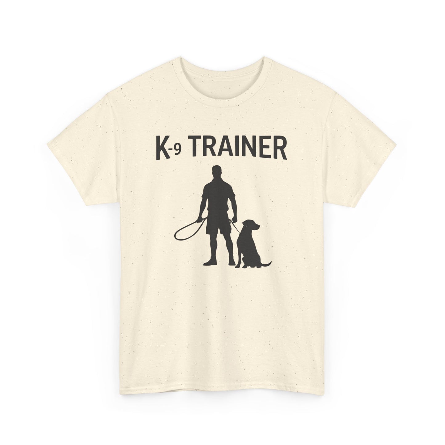 K-9 Trainer Heavy Cotton T-Shirt, Dog Owner Gift, Police Dog Shirt, Animal Enthusiast Apparel, Casual Style Tee