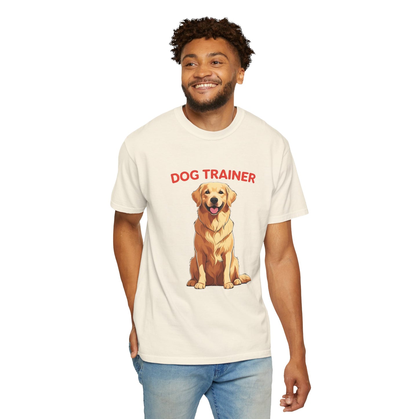 Dog Trainer Unisex Garment-Dyed T-Shirt | Perfect Gift for Dog Lovers, Pet Owners, Trainers, Birthdays, and Everyday Use
