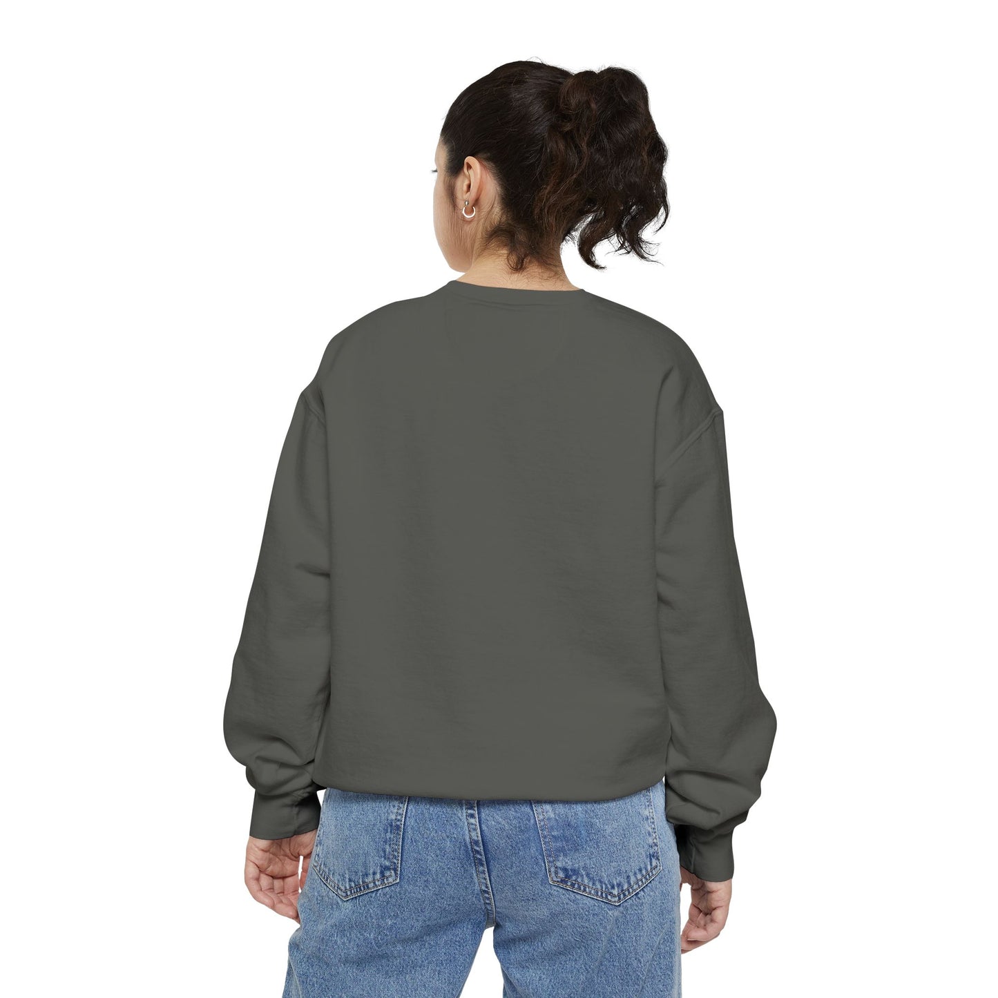 Unisex Sweatshirt With Three Cute German Shepherd Puppies and Caption You Can't Buy Happiness But You Can Adopt It