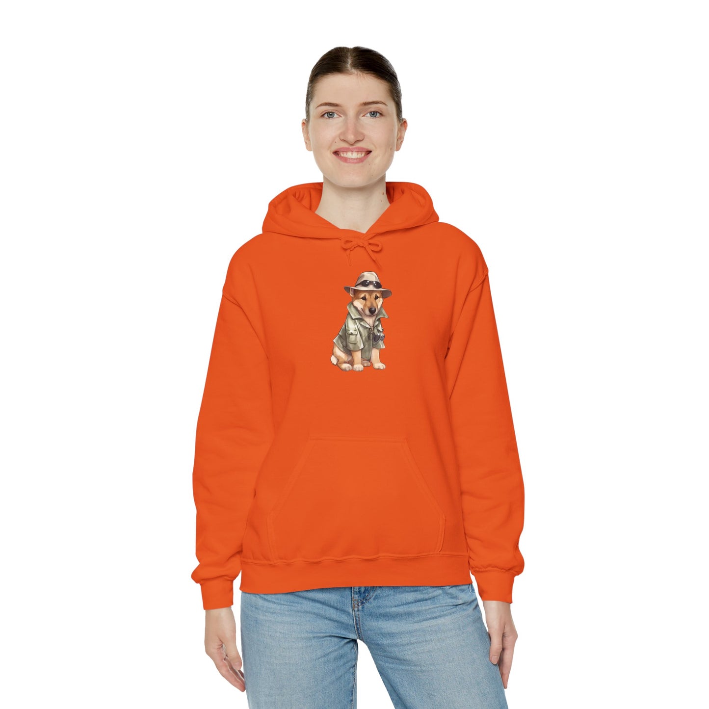 Cute Dog Explorer Hoodie - Unisex Heavy Blend™ Sweatshirt
