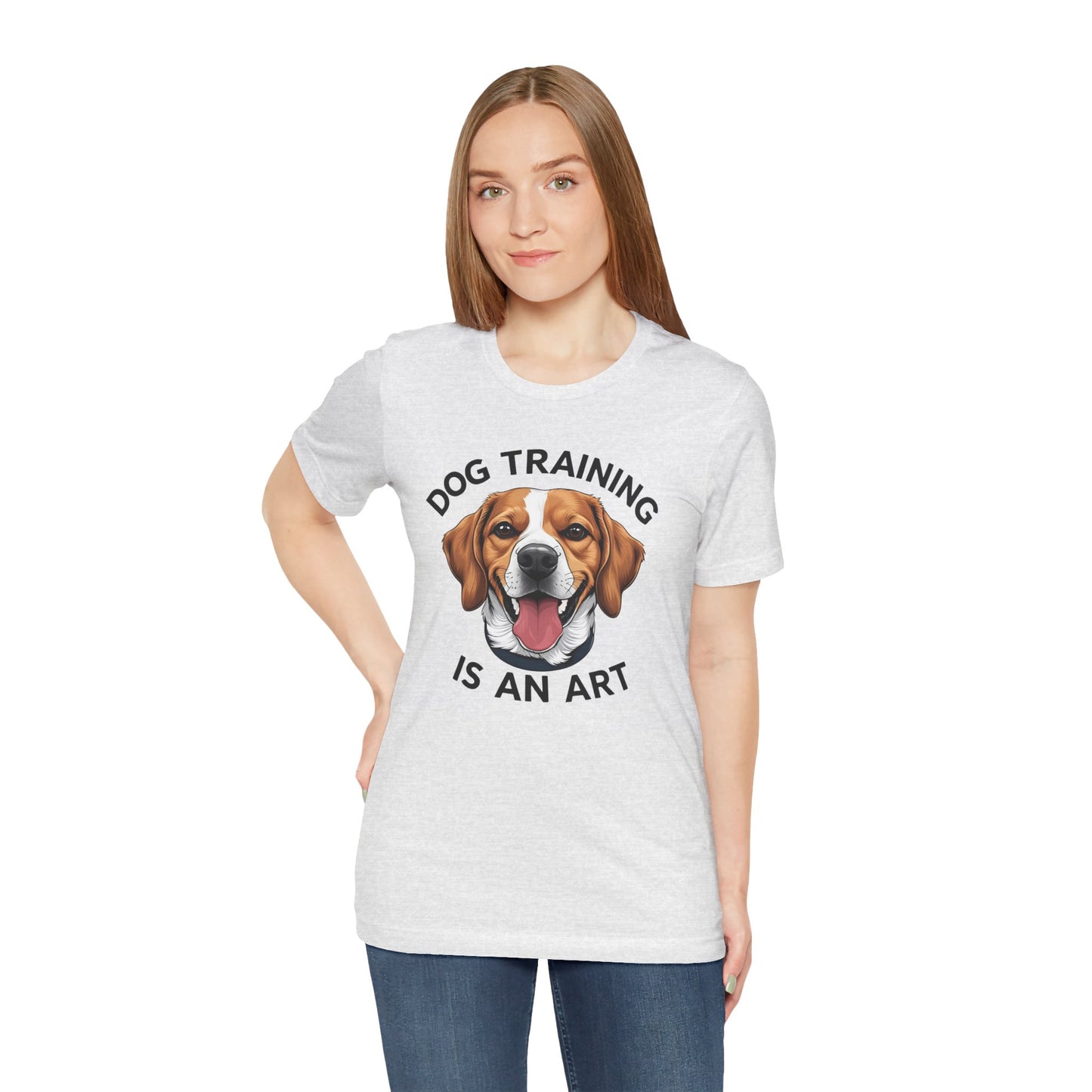 Dog Training is An Art Tee - Unisex Jersey Short Sleeve, Gift for Dog Lovers, Training T-Shirt, Dog Owner Apparel, Cute Canine Shirt