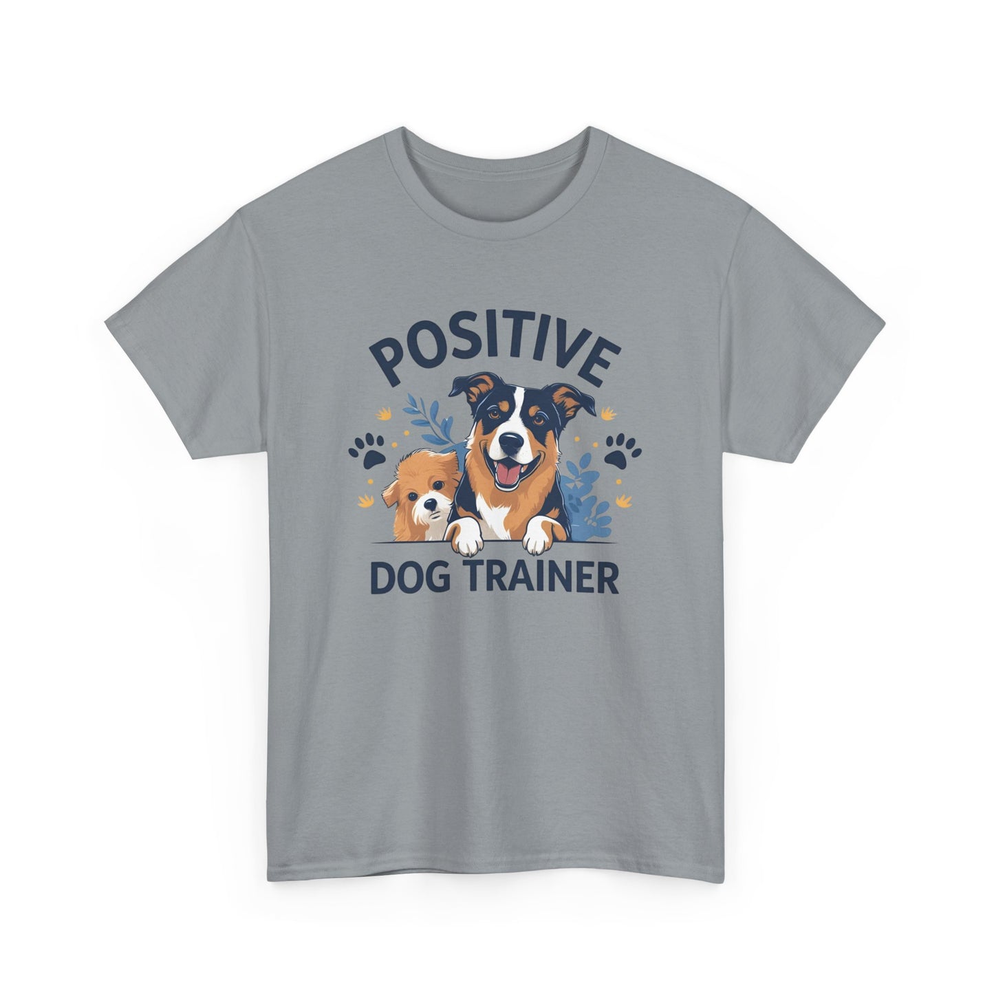 Positive Dog Trainer Tee, Dog Lover Gift, Unisex Cotton T-Shirt, Pet Training Apparel, Animal Care, Casual Dog Shirt