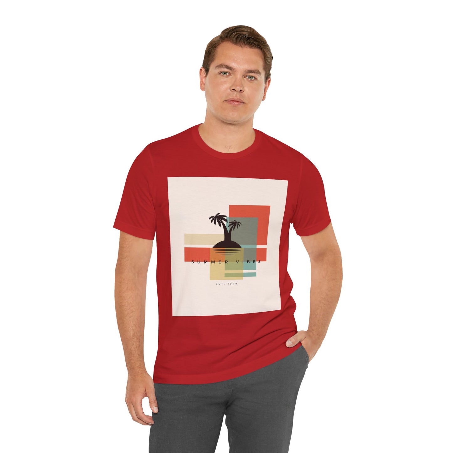 Tropical Sunset Tee, Summer Vibes Shirt, Vacation Outfit, Unisex Graphic Tee, Gift for Beach Lovers, Casual Wear