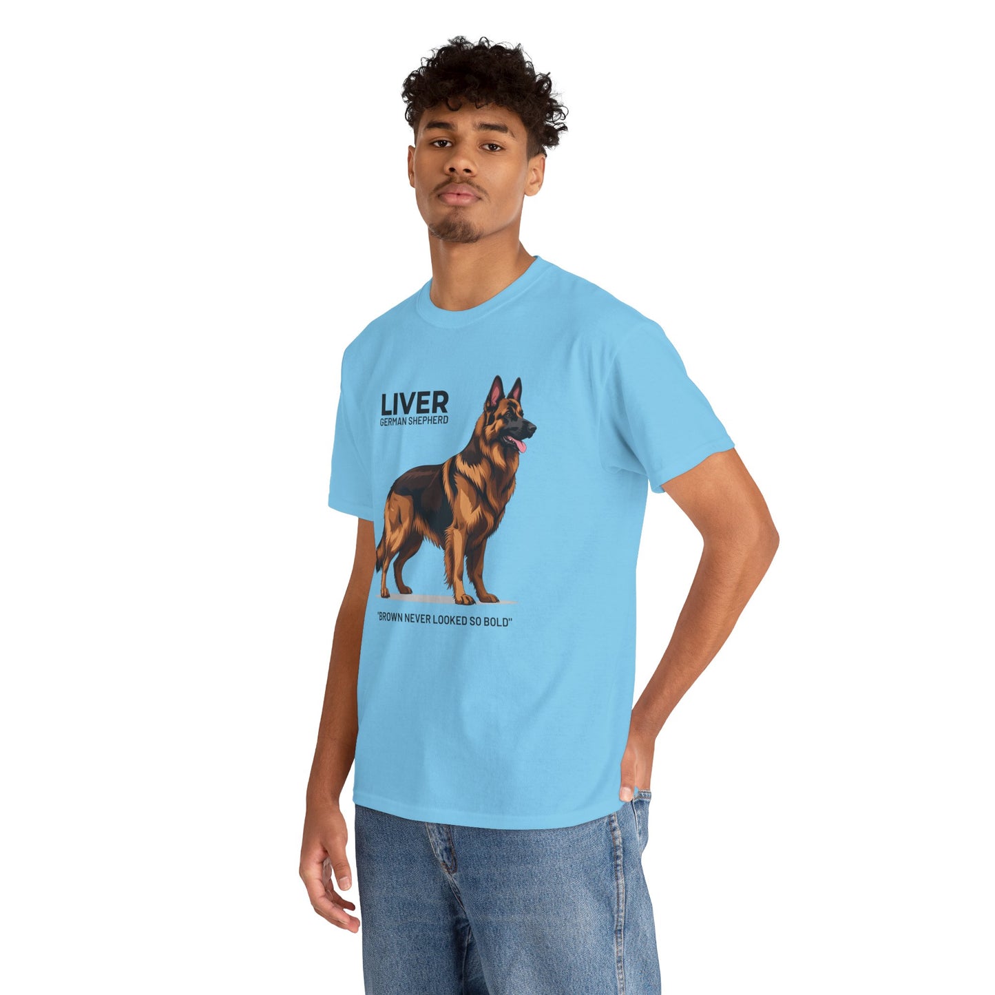 Liver German Shepherd Lover Tee - Brown Never Looked So Bold | Dog Owner Gift, Pet Parent Shirt, Animal Lover Apparel