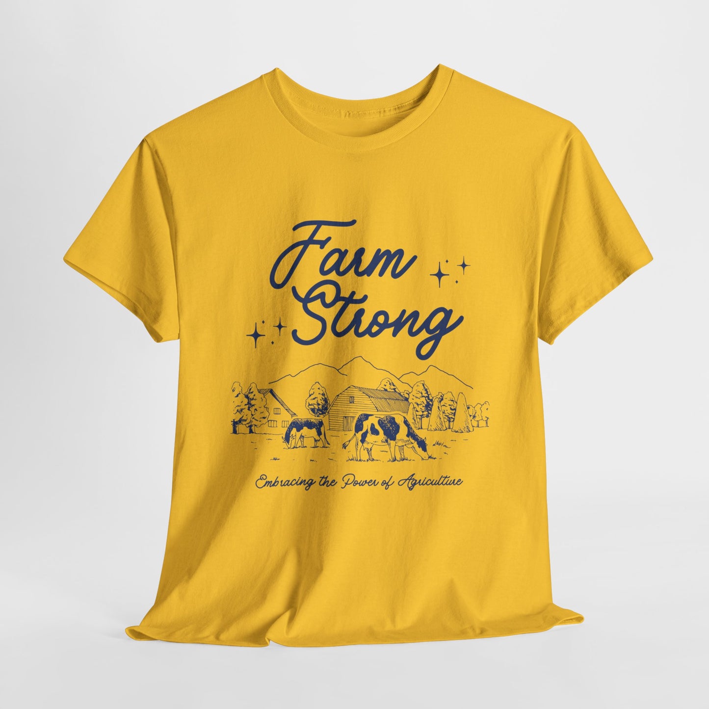Farm Strong Unisex Cotton Tee - Embracing the Power of Agriculture, Motivational Shirt, Inspirational Tee