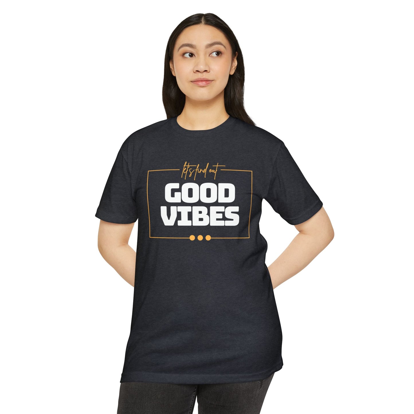 Good Vibes Unisex CVC Jersey T-shirt, Casual Tee, Positive Messaging Shirt, Everyday Wear, Gift for Friends