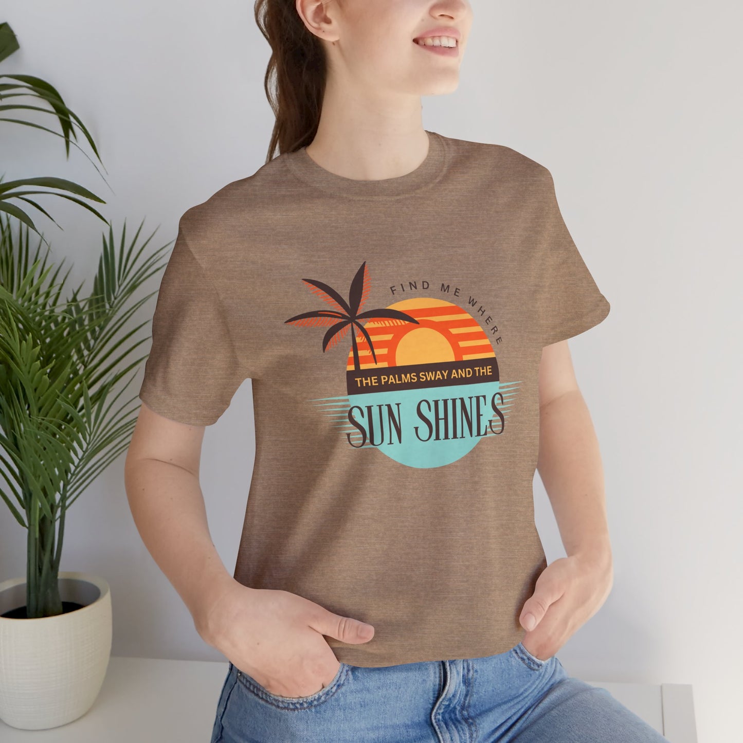 Tropical Vibes Tee - Relaxing Beach Sunset Design for Travelers and Summer Lovers, Perfect Gift for Vacations, Beach Days, and Casual Style