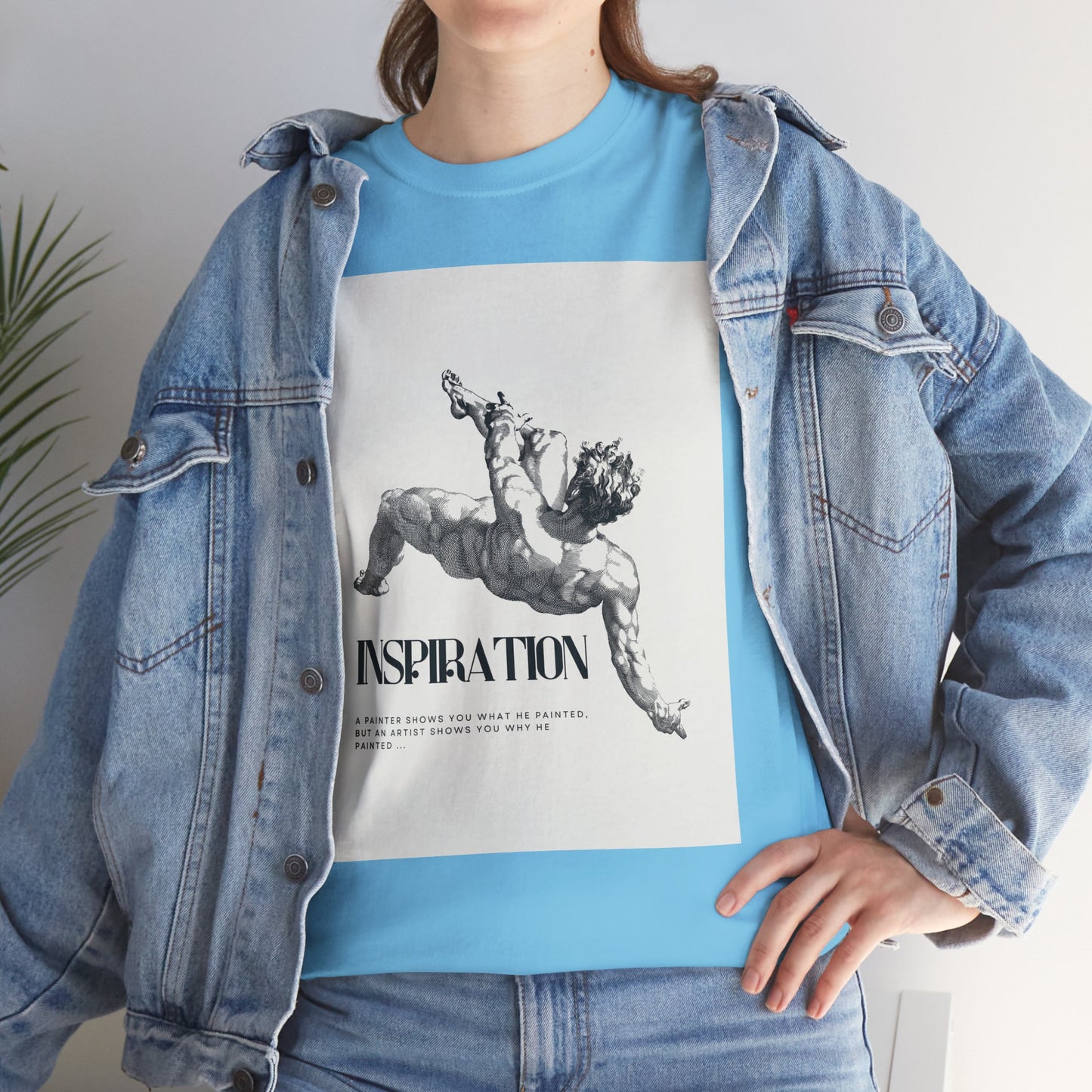Inspiration Unisex Heavy Cotton Tee, Motivational Shirt, Gift for Artists, Casual Wear, Quote T-Shirt, Birthday Gift