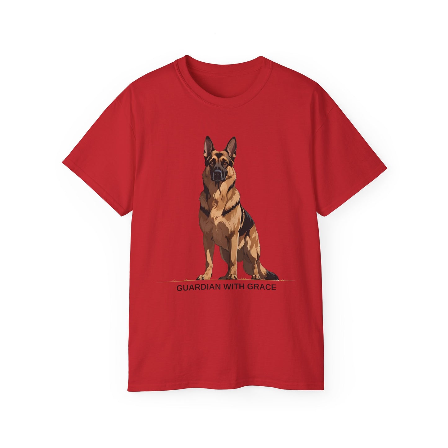 German Shepherd Guardian Tee - Unisex Ultra Cotton Shirt, Dog Lover Gift, Animal Spirit Apparel, Pet Memorial, Birthday Tee, Casual Wear