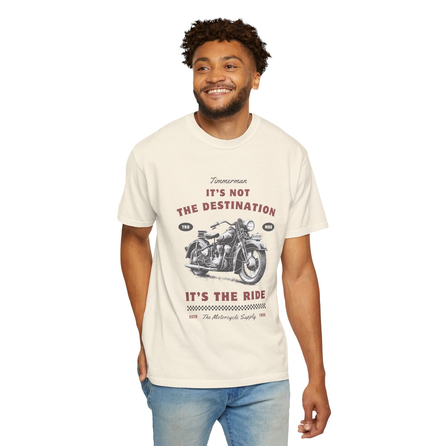 Vintage Motorcycle Ride T-Shirt - It's Not The Destination It's The Ride, Gift for Bikers, Adventure Clothing, Road Trip Outfit