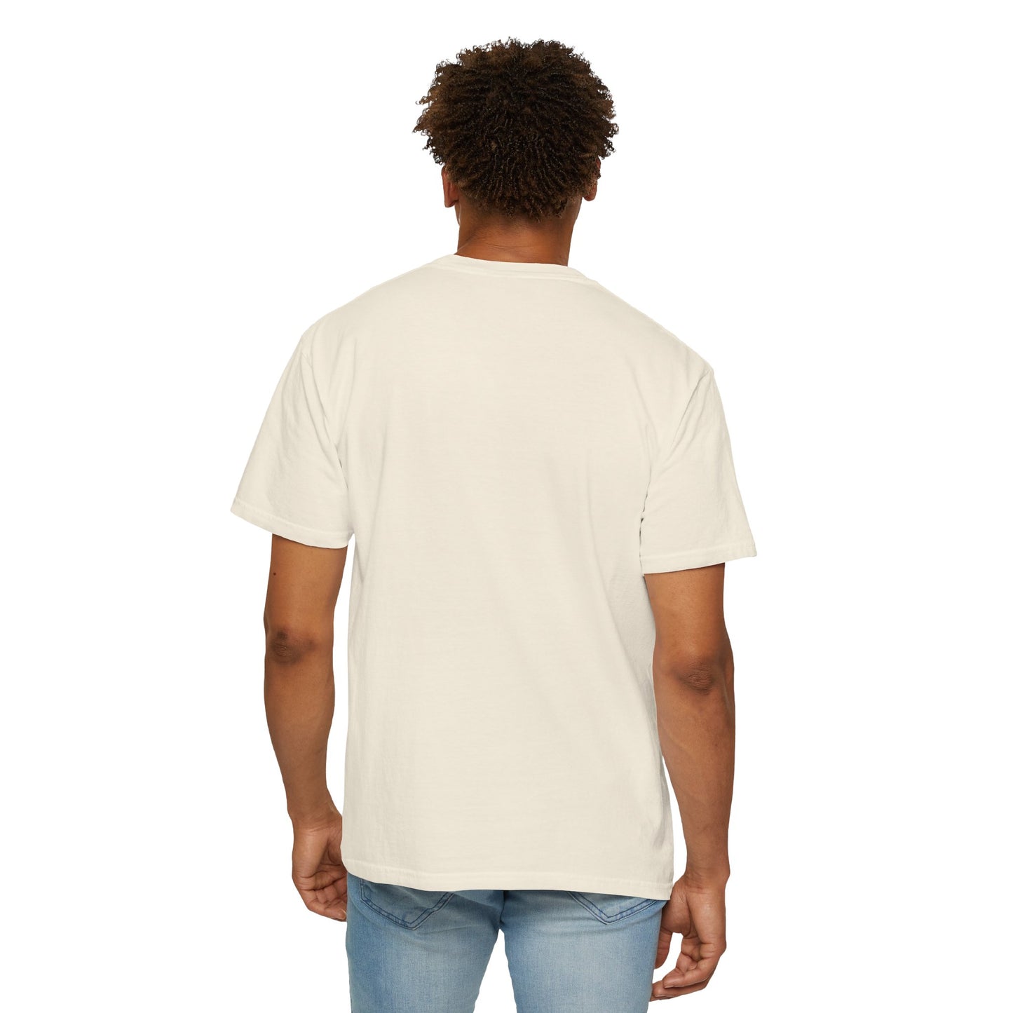 Unisex Dog Lover T-Shirt With Close Up of Large German Shepherd Turning His Face and Caption Selfless Beings