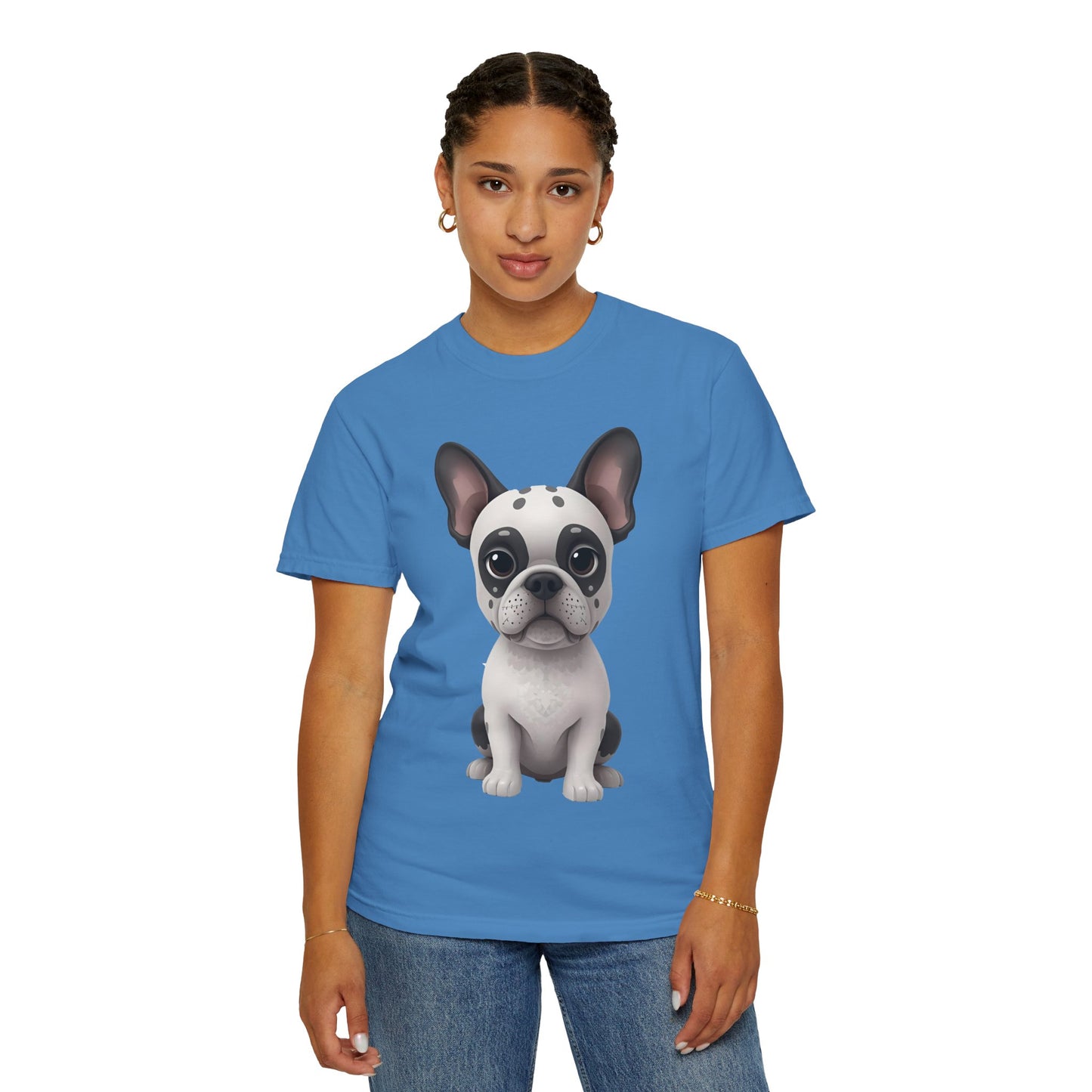 Cute 3D Design French Bulldog Unisex T-shirt, Animal Lover Gift