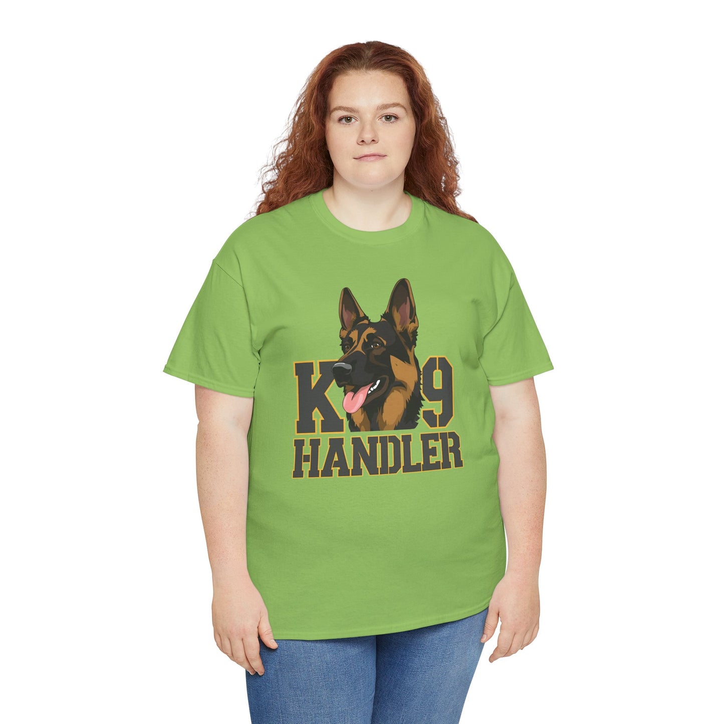German Shepherd K9 Handler Tee, Perfect for Dog Lovers, Gift for Pet Owners, Unisex Cotton T-Shirt