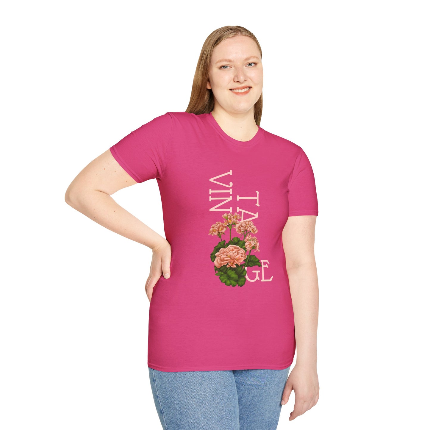 Vintage Floral Graphic Tee, Retro Flower Shirt, Unisex Casual T-Shirt, Gift for Plant Lovers, Summer Fashion