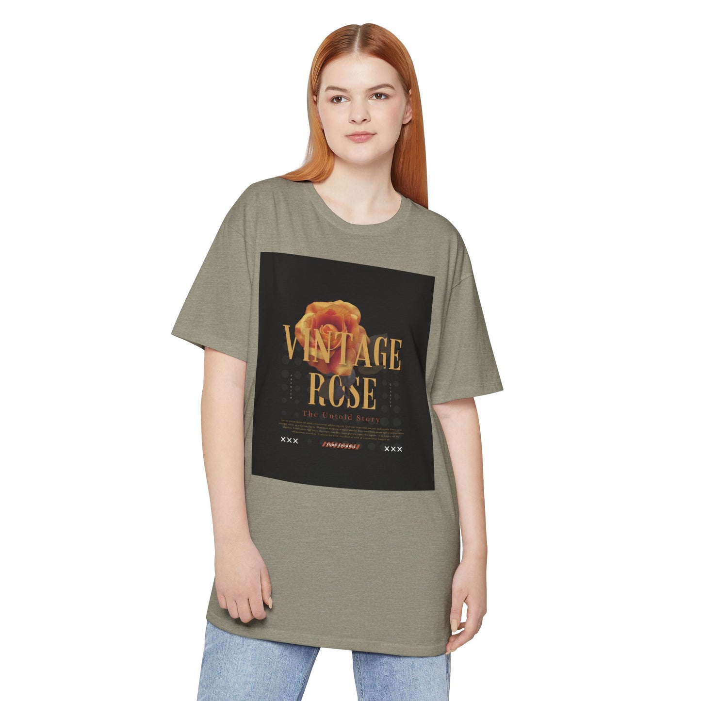 Vintage Rose Urban Tee, Trendy Graphic Tee, Casual Streetwear Shirt, Unisex Fashion Top, Perfect Gift for Art Lovers