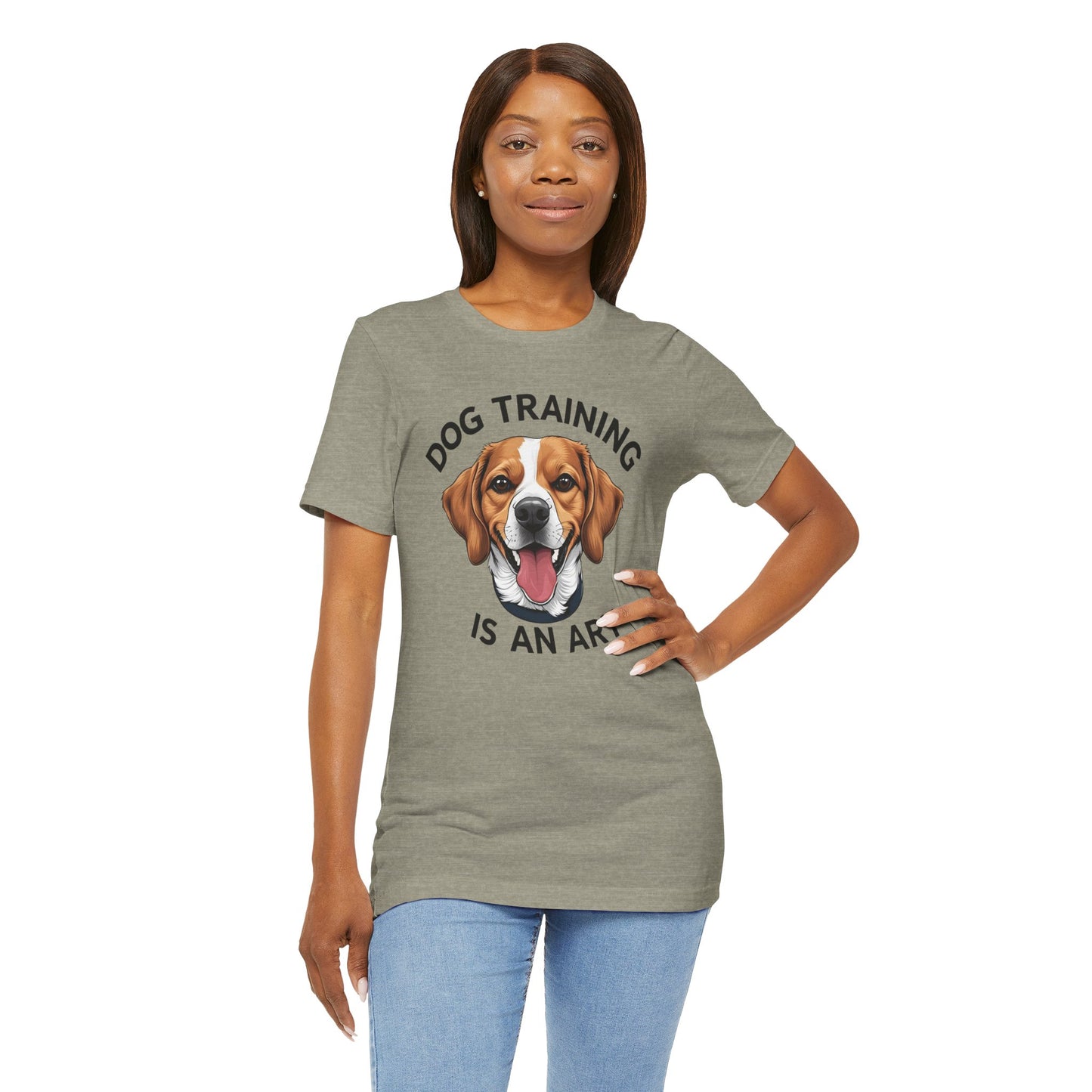 Dog Training is An Art Tee - Unisex Jersey Short Sleeve, Gift for Dog Lovers, Training T-Shirt, Dog Owner Apparel, Cute Canine Shirt