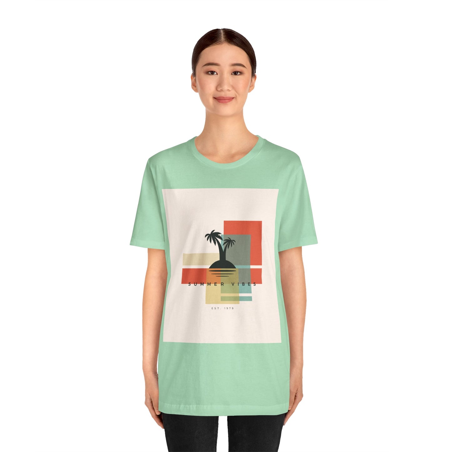 Tropical Sunset Tee, Summer Vibes Shirt, Vacation Outfit, Unisex Graphic Tee, Gift for Beach Lovers, Casual Wear