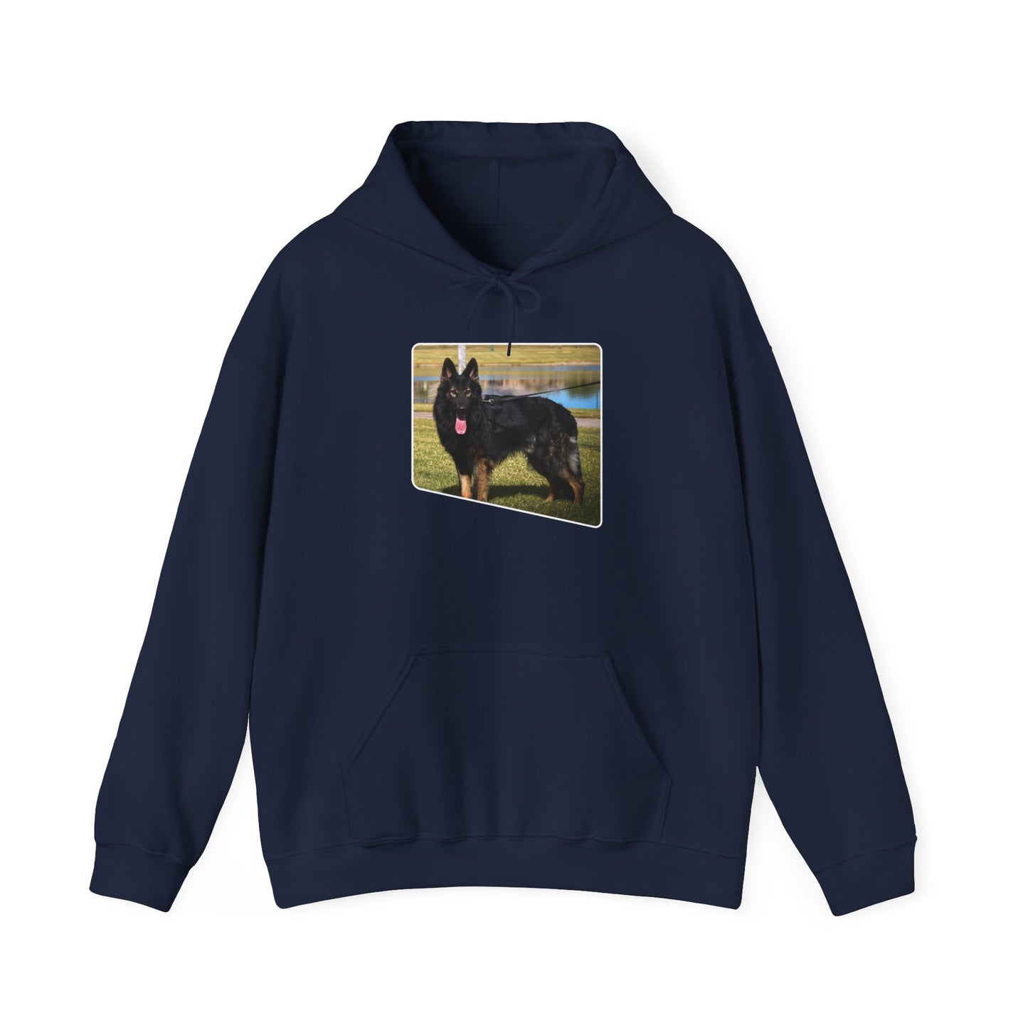 Unisex Dog Lover Hoodie With an Old Fashioned Working Line German Shepherd