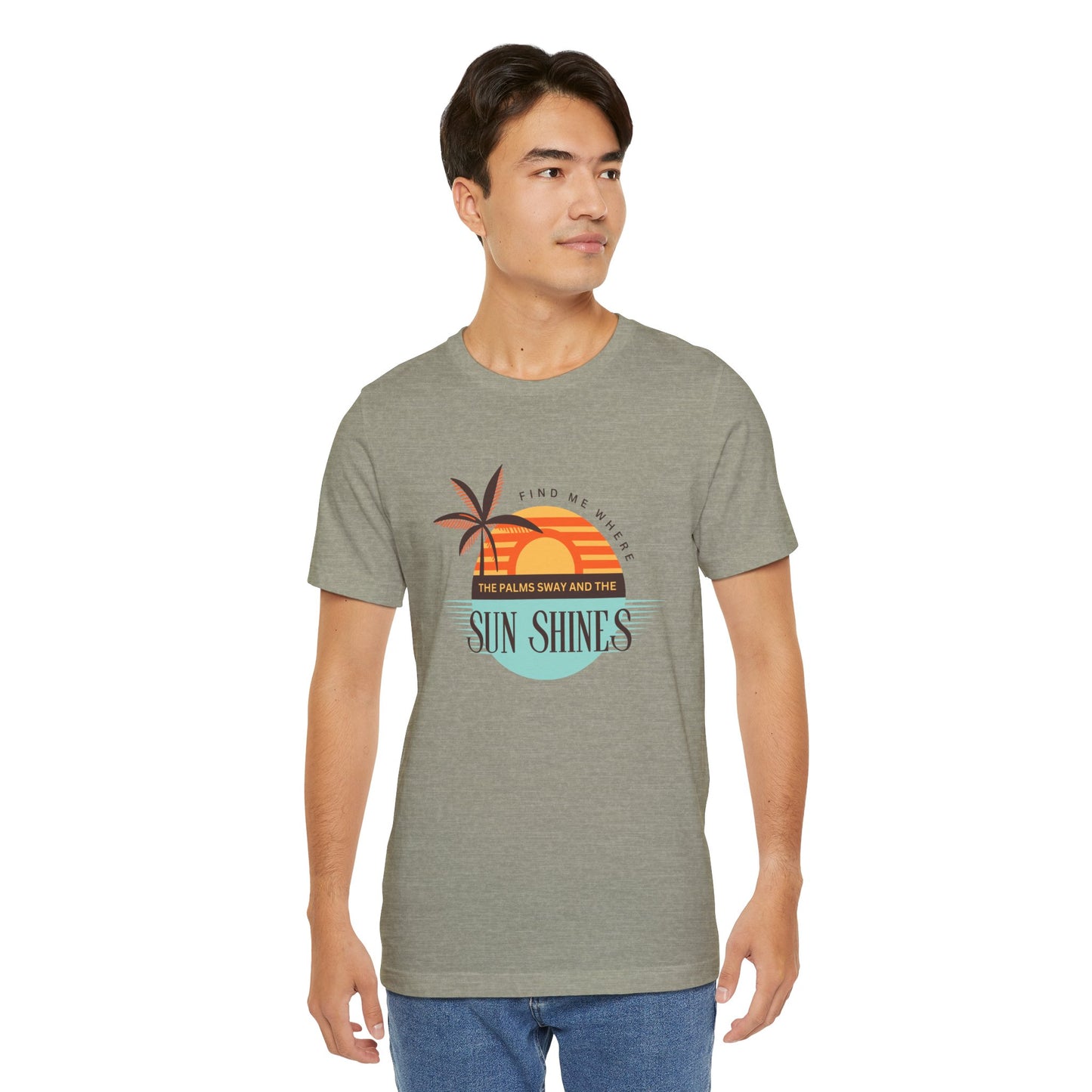 Tropical Vibes Tee - Relaxing Beach Sunset Design for Travelers and Summer Lovers, Perfect Gift for Vacations, Beach Days, and Casual Style