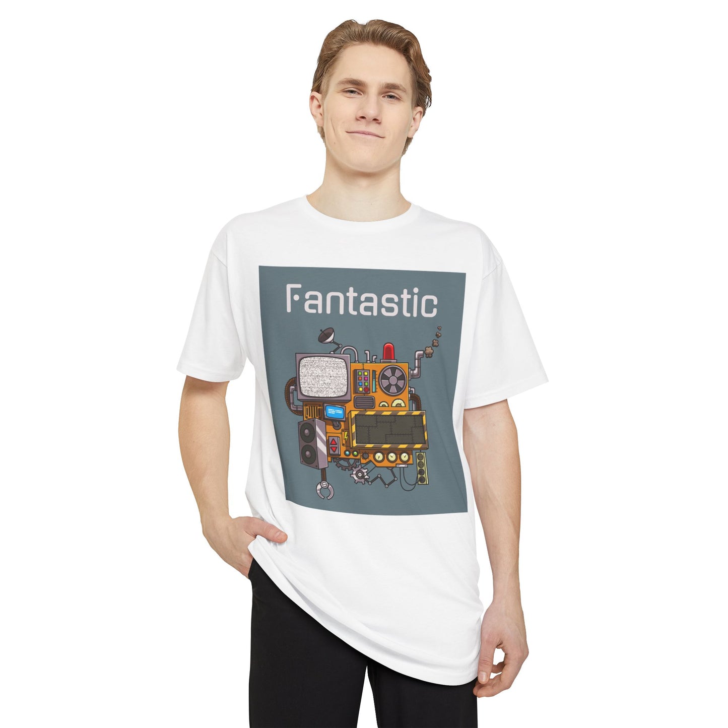 Fantastic Vibe Unisex Long Body Urban Tee, Streetwear, Graphic Tee, Gift for Music Lovers, Casual Wear, Unique Fashion Statement