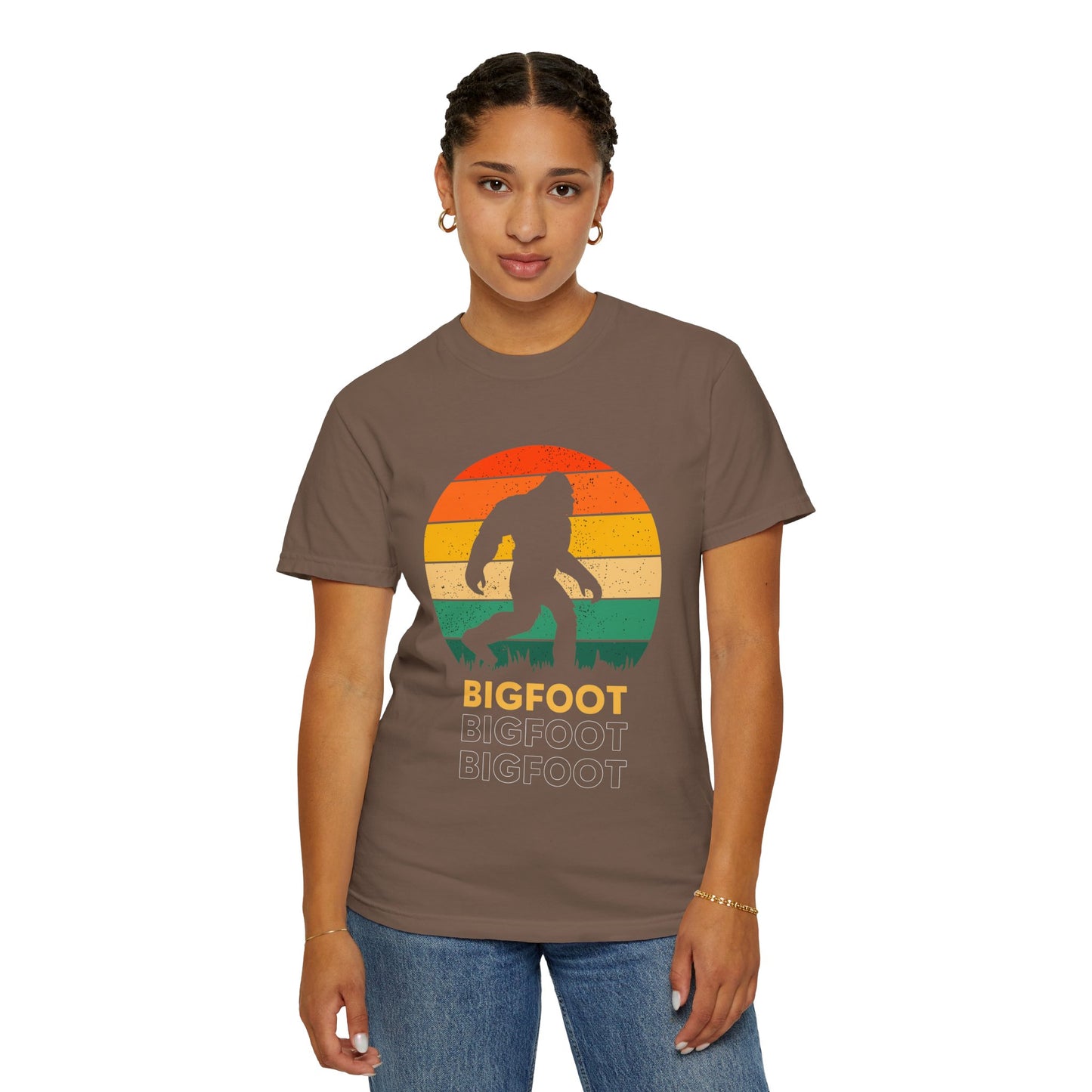 Retro Bigfoot Unisex T-Shirt, Vintage Sasquatch Tee, Nature Lover Gift, Outdoor Adventure Apparel, Cool Summer Shirt