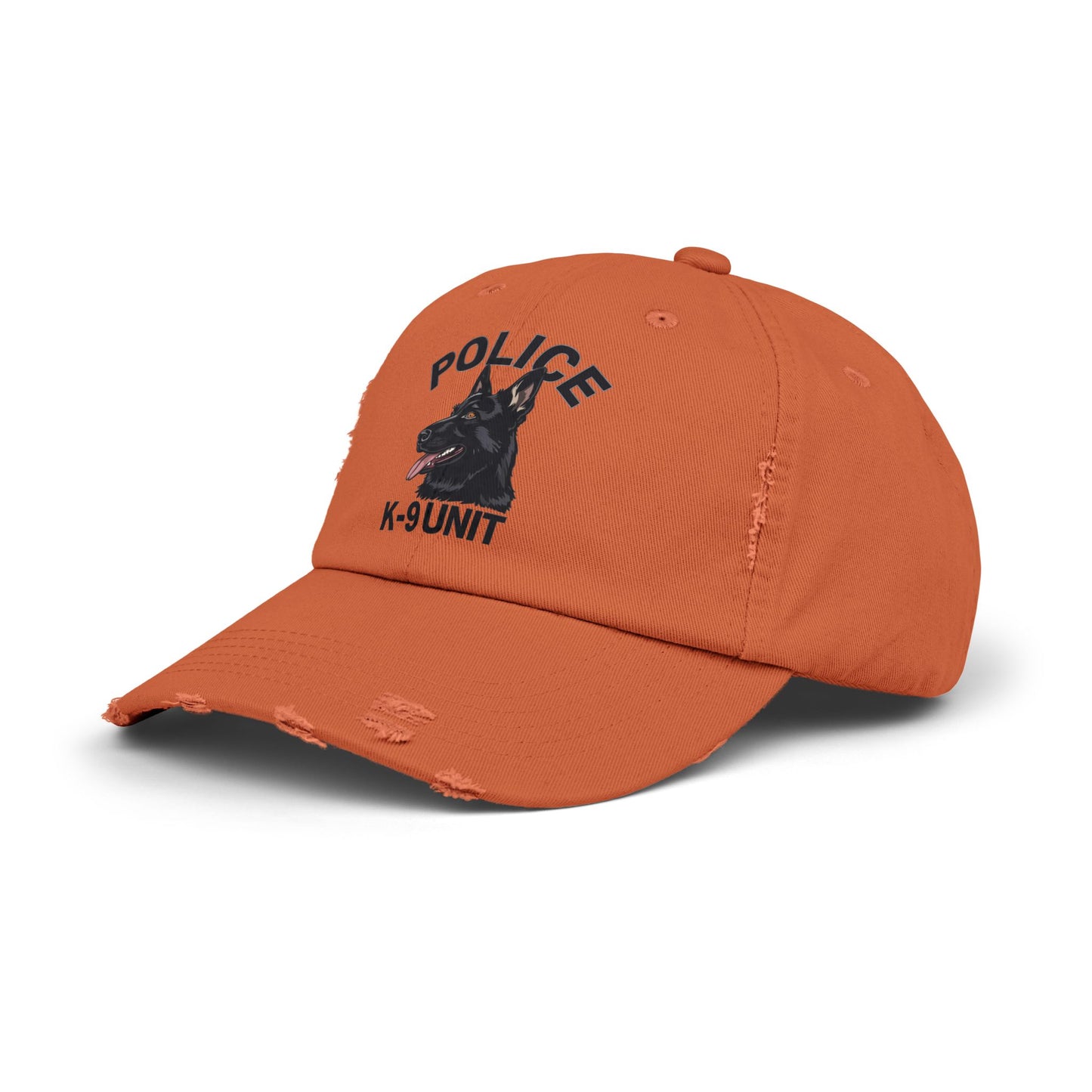 K-9 Unit Police Hat Featuring German Shepherd | Stylish Unisex Distressed Cap | Dog Lover Gift