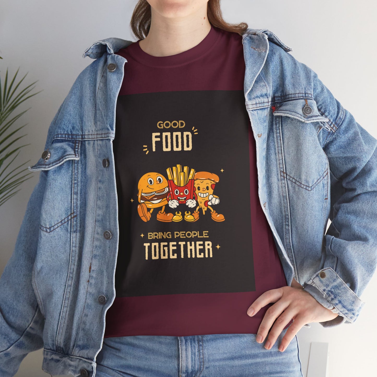 Good Food Unisex Tee | Fun Foodie Shirt, Gift for Food Lovers, Casual Wear, Kitchen Humor, BBQ Party
