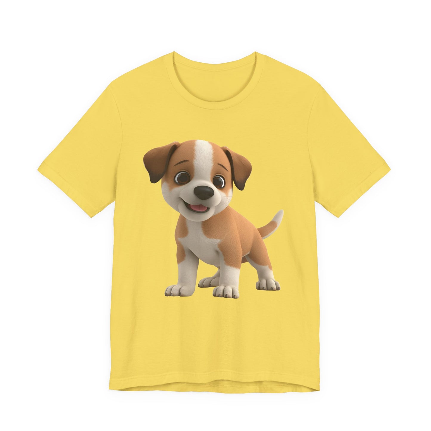 Cute Dog 3D Graphic Tee, Fun Animal Shirt, Dog Lover Gift, Playful Fashion Statement