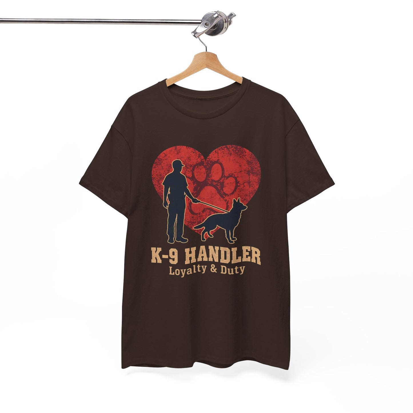 K-9 Handler Heart Tee - Loyalty & Duty, Dog Lover Gift, Pet Owner Apparel