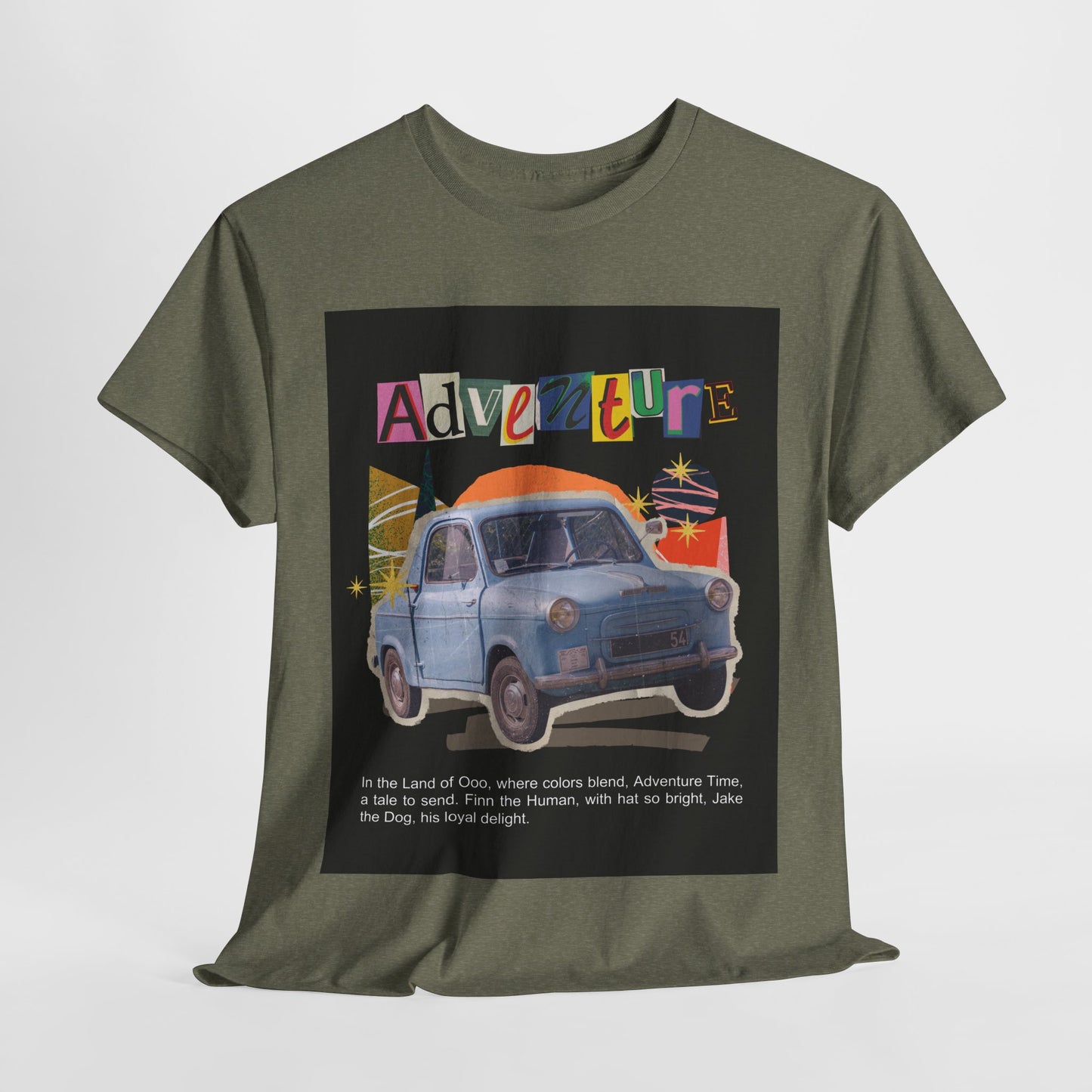 Adventure-Themed Unisex Cotton Tee, Retro Car Graphic Tee, Travel T-Shirt, Gift for Adventurers, Vintage Exploration Top
