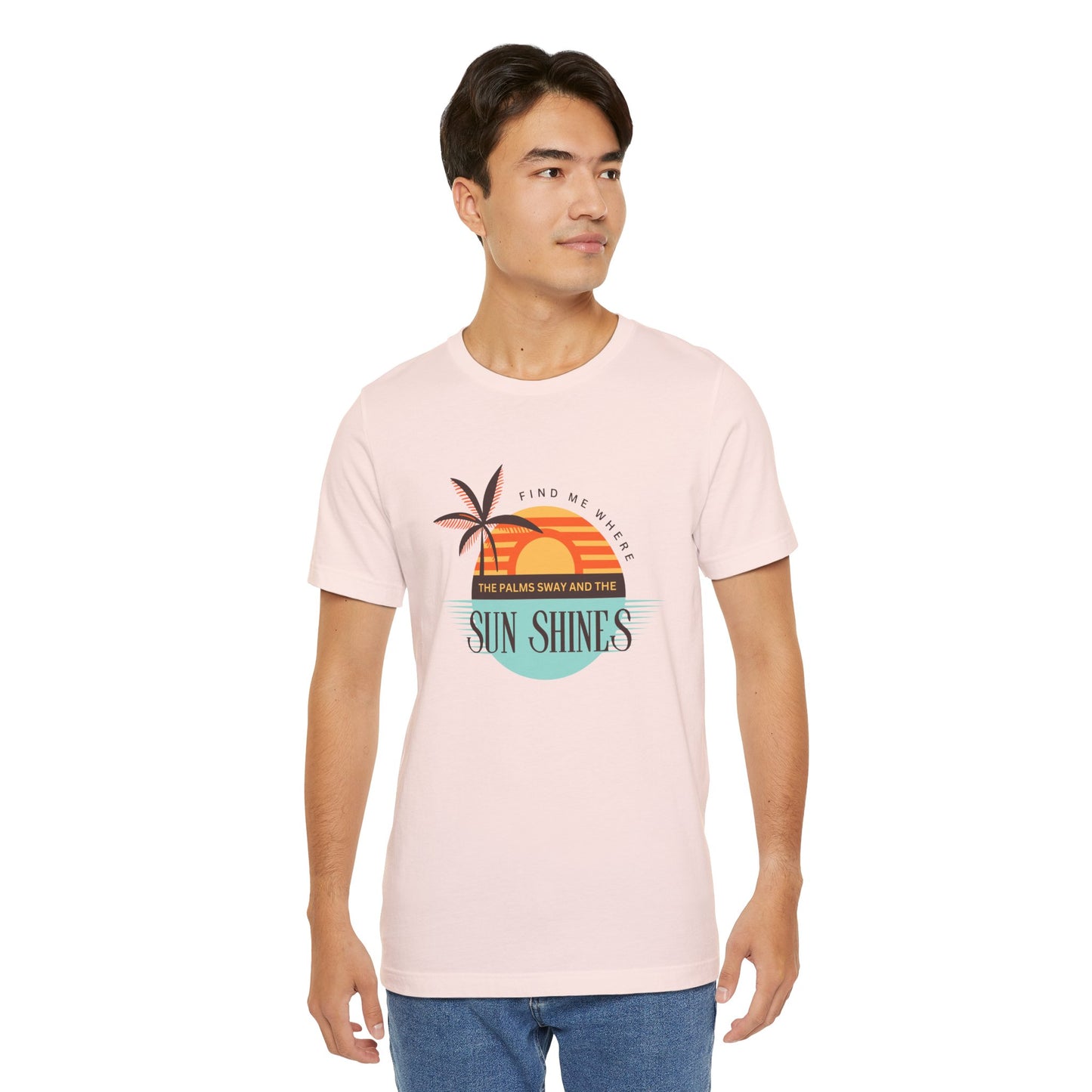 Tropical Vibes Tee - Relaxing Beach Sunset Design for Travelers and Summer Lovers, Perfect Gift for Vacations, Beach Days, and Casual Style
