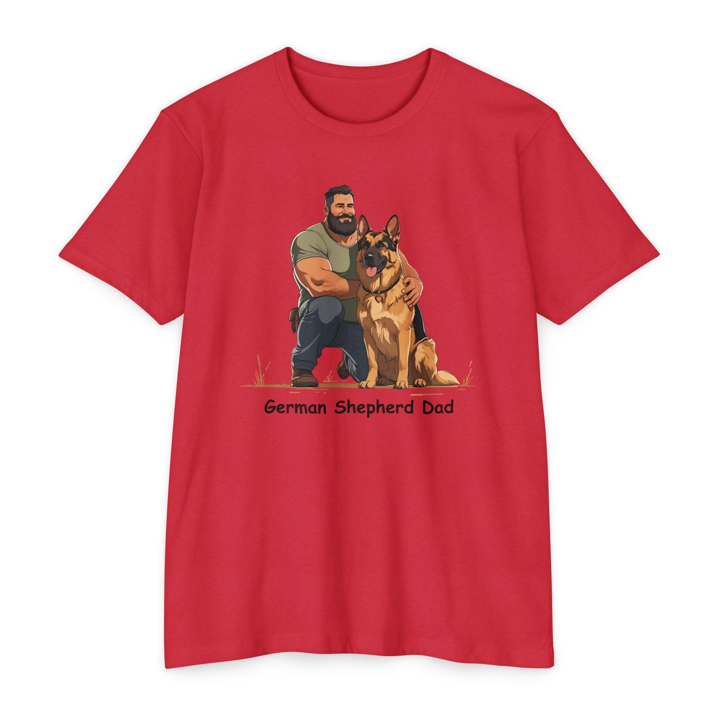 German Shepherd Dad Unisex T-Shirt, Dog Lover Shirt, Pet Owner Gift, Father's Day Tee, Animal Rescue Support