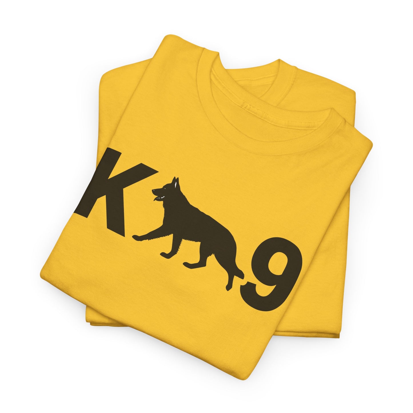 Black German Shepherd K9 Unisex Heavy Cotton Tee - Perfect for Dog Lovers, Pet Owners