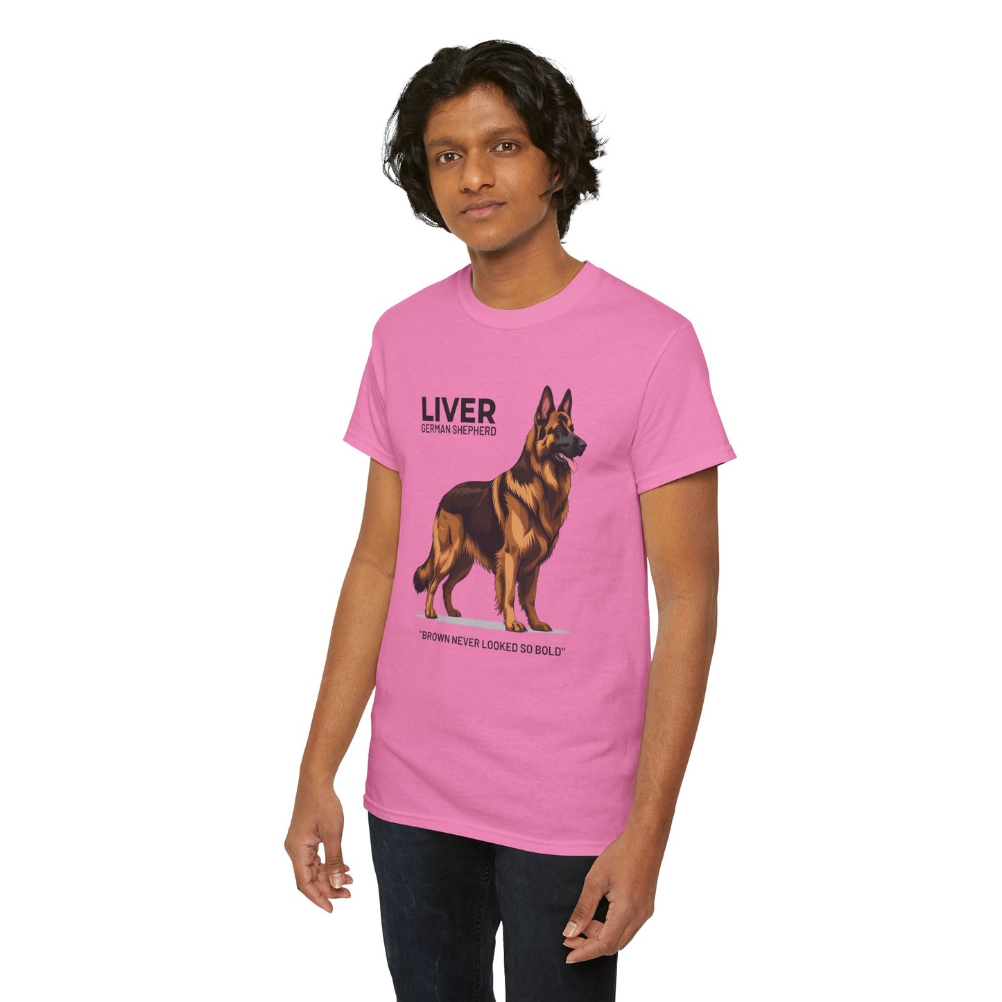 Liver German Shepherd Lover Tee - Brown Never Looked So Bold | Dog Owner Gift, Pet Parent Shirt, Animal Lover Apparel