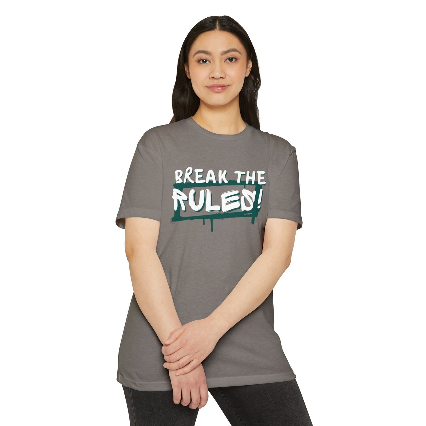 Break the Rules Graphic Tee, Unisex T-Shirt for Trendsetters, Casual Everyday Wear, Gift for Teens, Fun Statement Shirt