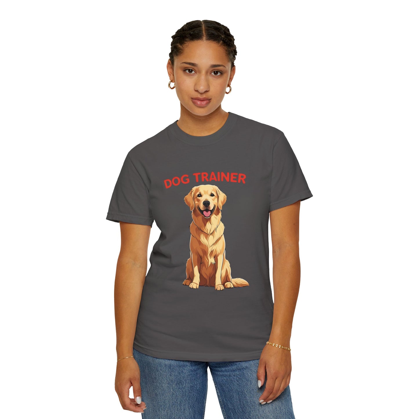 Dog Trainer Unisex Garment-Dyed T-Shirt | Perfect Gift for Dog Lovers, Pet Owners, Trainers, Birthdays, and Everyday Use