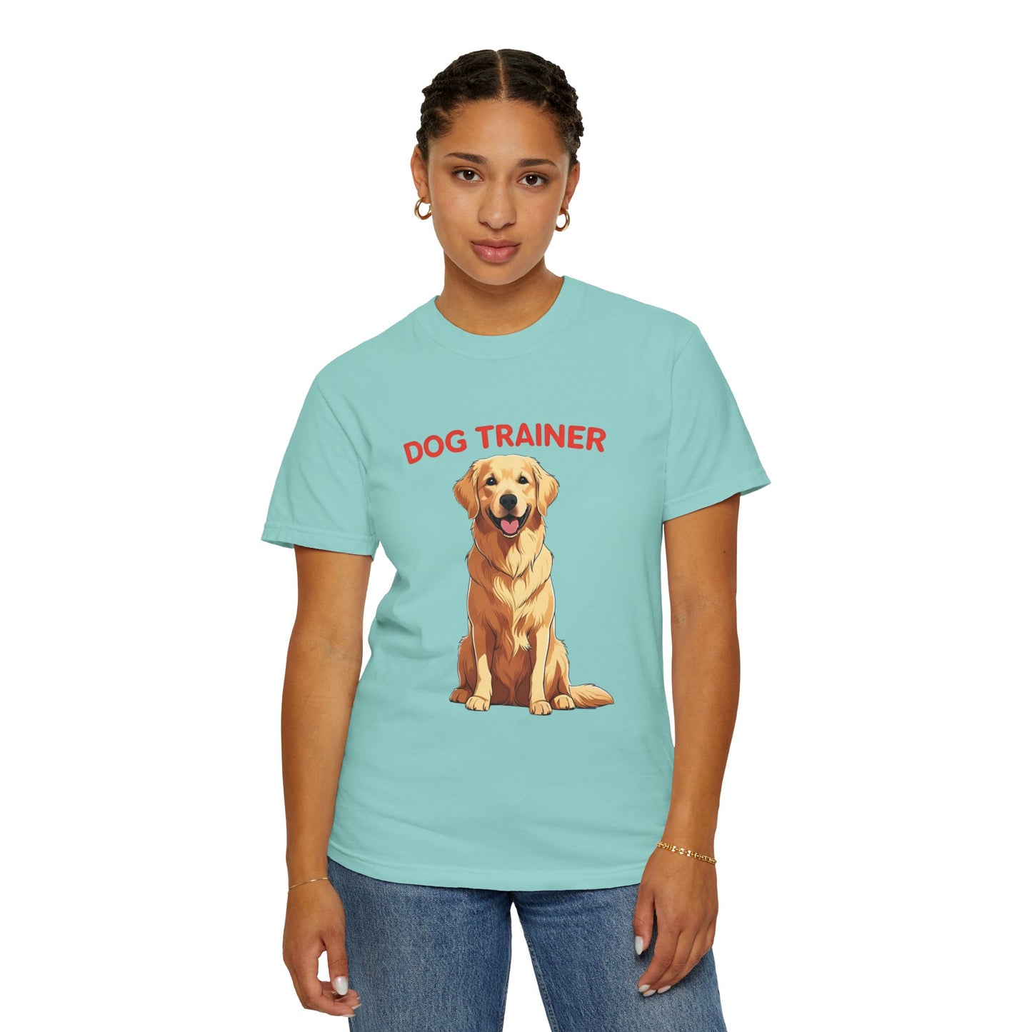 Dog Trainer Unisex Garment-Dyed T-Shirt | Perfect Gift for Dog Lovers, Pet Owners, Trainers, Birthdays, and Everyday Use