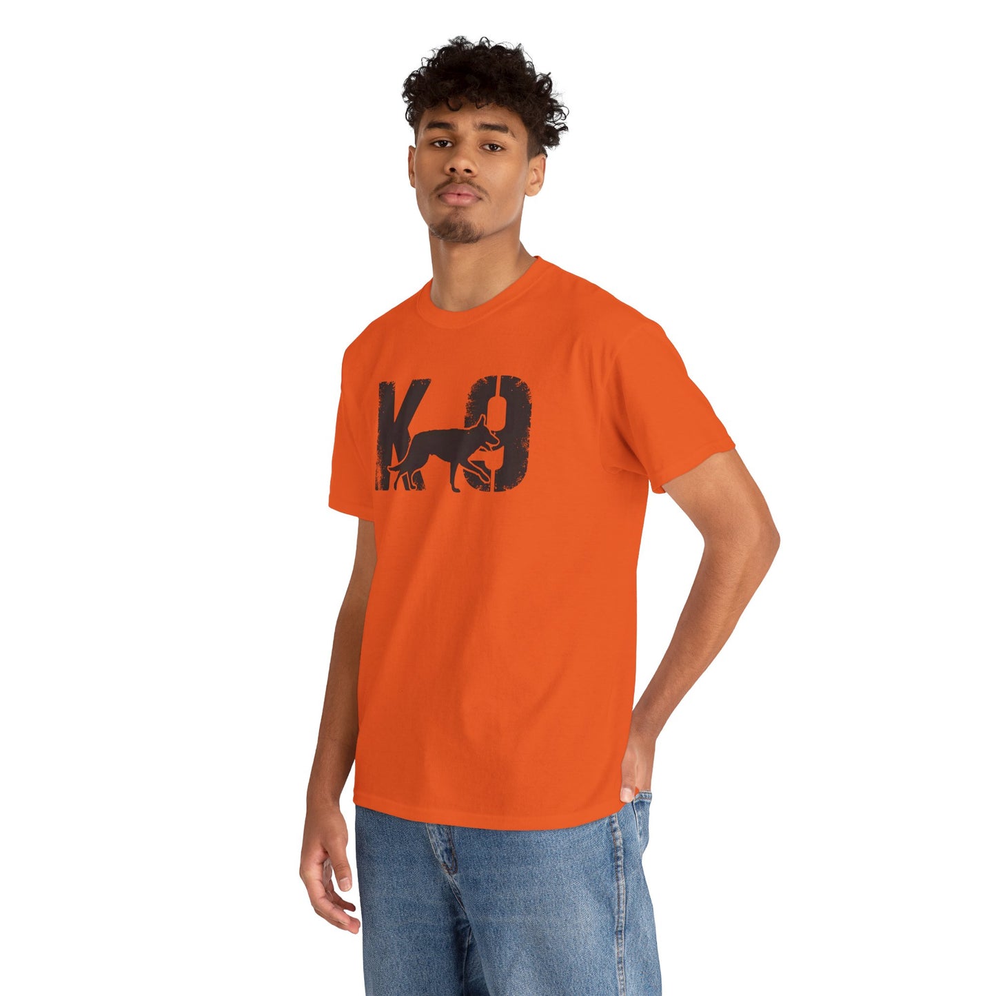 K-9 Dog Lover's Unisex Heavy Cotton Tee | T-Shirt for K-9 Handler | Dog Between K and 9 Design