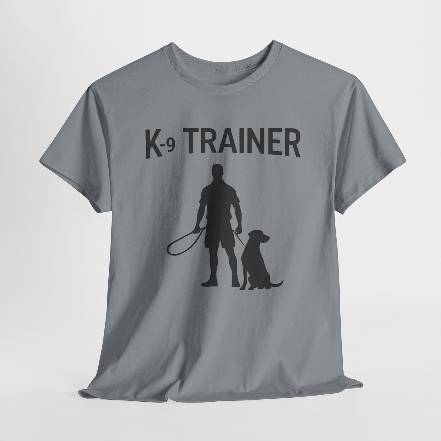 K-9 Trainer Heavy Cotton T-Shirt, Dog Owner Gift, Police Dog Shirt, Animal Enthusiast Apparel, Casual Style Tee