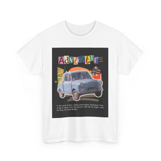 Adventure-Themed Unisex Cotton Tee, Retro Car Graphic Tee, Travel T-Shirt, Gift for Adventurers, Vintage Exploration Top