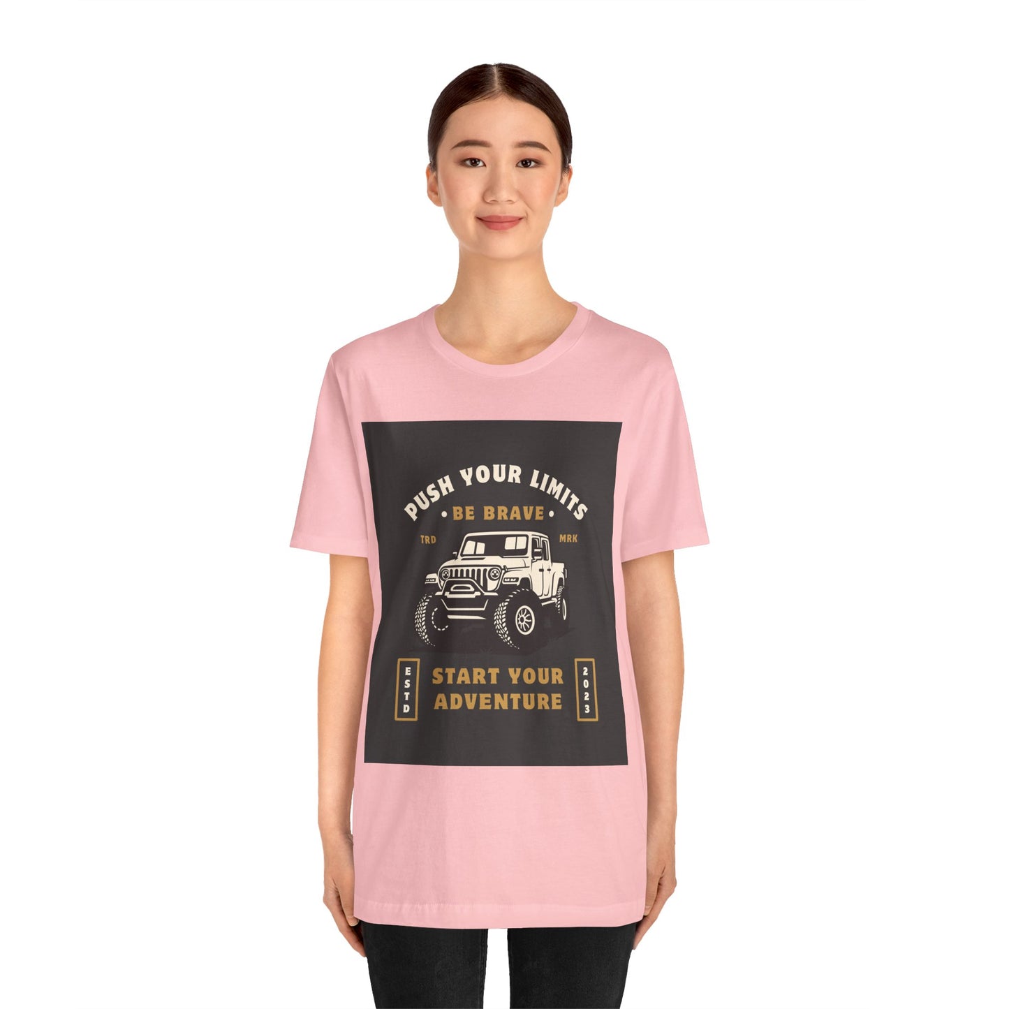 Push Your Limits Adventure-Inspiring Unisex Jersey Tee, Outdoor Shirt, Motivational T-Shirt, Gift for Adventurers, Hiking Apparel, Travel Tee