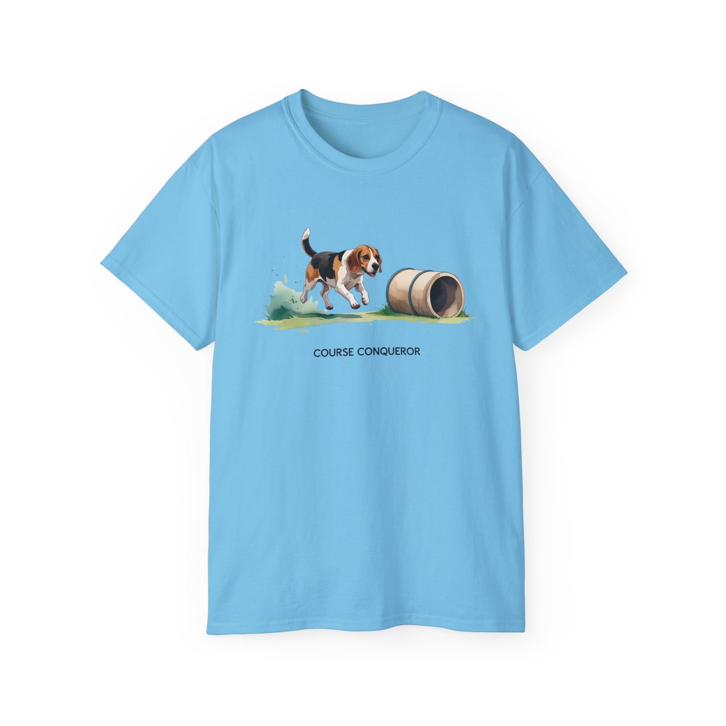 Dog Agility Tee - Course Conqueror | Beagle Graphic T-Shirt, Pet Enthusiast Gift, Animal Lover Apparel, Wearable Art for Dog Lovers