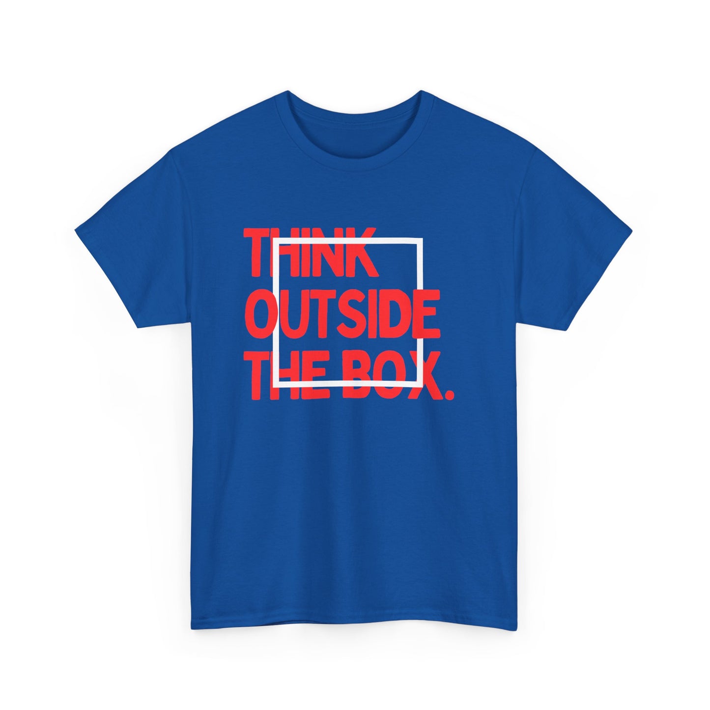 Creative Thinking Unisex Cotton Tee - Thin Out of Box, Inspirational Shirt, Motivational Gifts, Trendy Top for All Occasions, Perfect for Dreamers