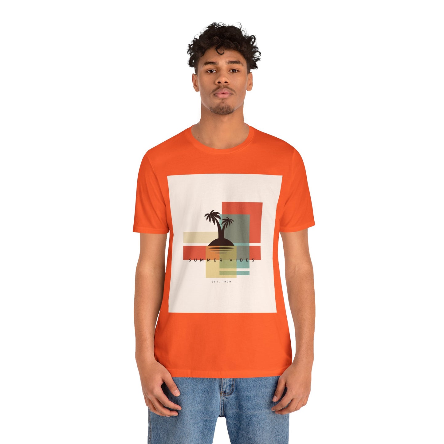 Tropical Sunset Tee, Summer Vibes Shirt, Vacation Outfit, Unisex Graphic Tee, Gift for Beach Lovers, Casual Wear