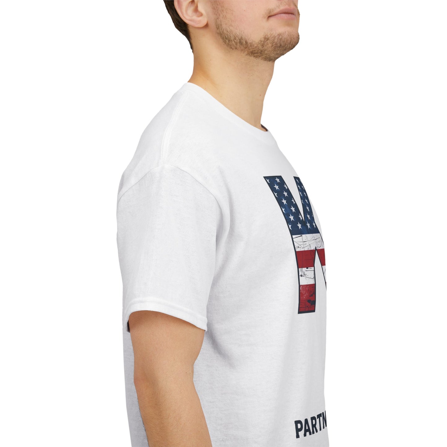 Patriotic K-9 T-Shirt - Partners in Duty Tee | Unisex Heavy Cotton Tee for Dog Lovers, Military Support, Gifts for Dog Handlers