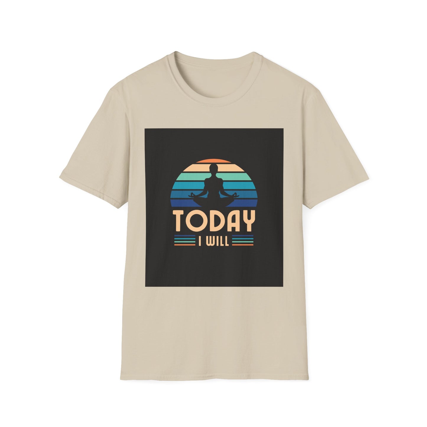 Mindfulness Motivation Unisex T-Shirt, Positive Quote Today I Will Shirt, Inspirational Graphic Tee, Yoga Apparel, Gift for Meditation Lovers
