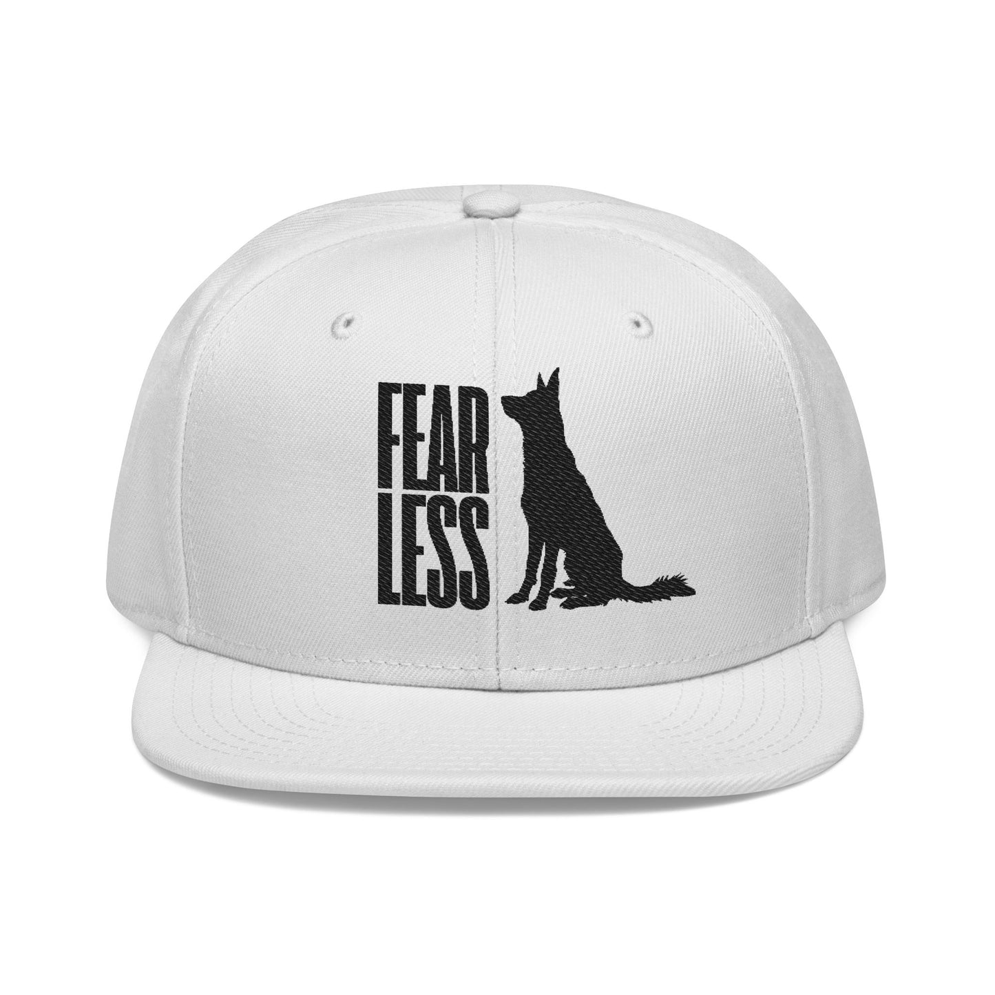 German Shepherd Embroidered Snapback Hat - Fearless