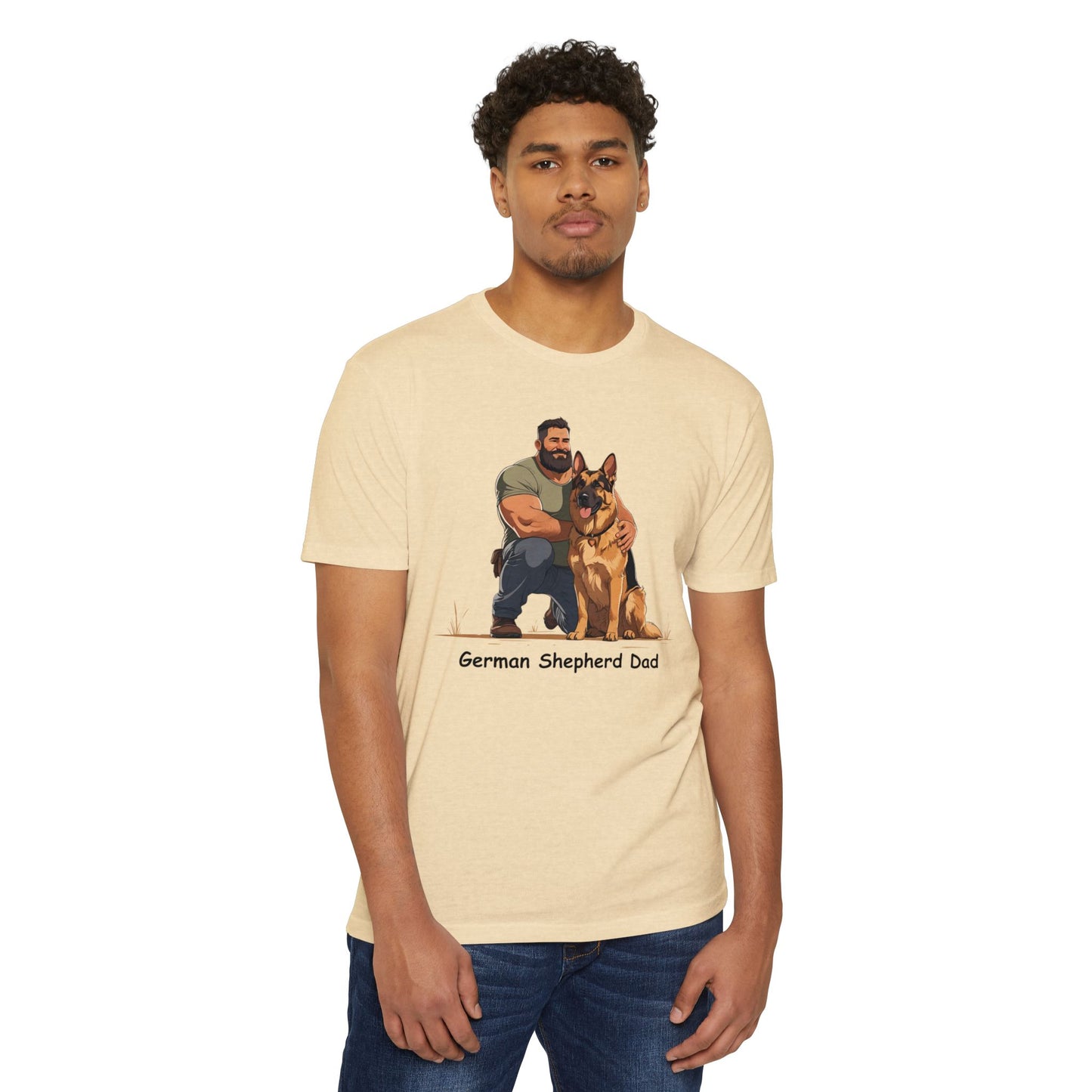 German Shepherd Dad Unisex T-Shirt, Dog Lover Shirt, Pet Owner Gift, Father's Day Tee, Animal Rescue Support