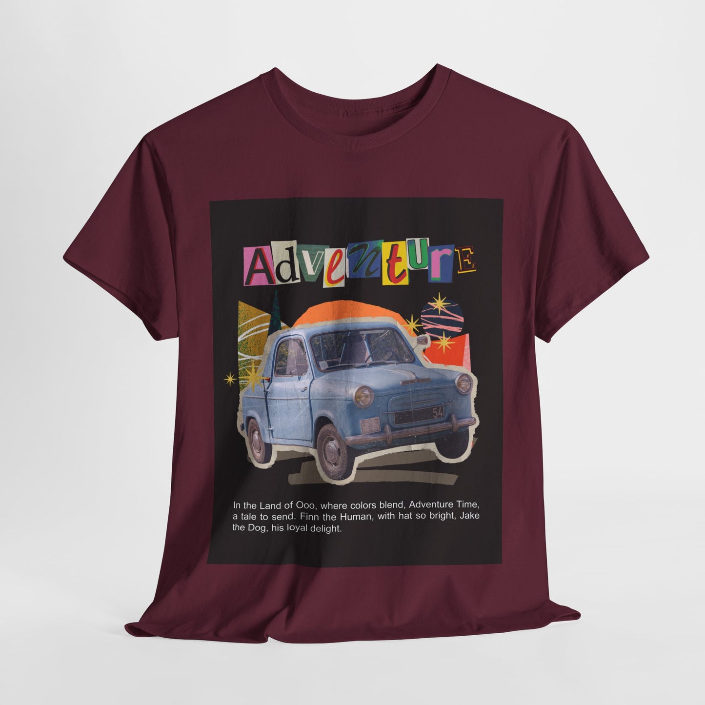 Adventure-Themed Unisex Cotton Tee, Retro Car Graphic Tee, Travel T-Shirt, Gift for Adventurers, Vintage Exploration Top